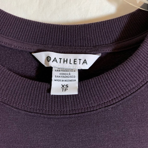 Athleta 'Coaster Luxe Sweatshirt Dress' in dark purple - Picture 3 of 11